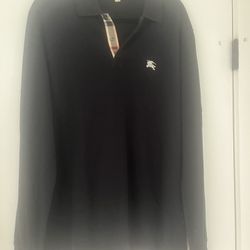 Burberry Men’s Polo. Size large 
