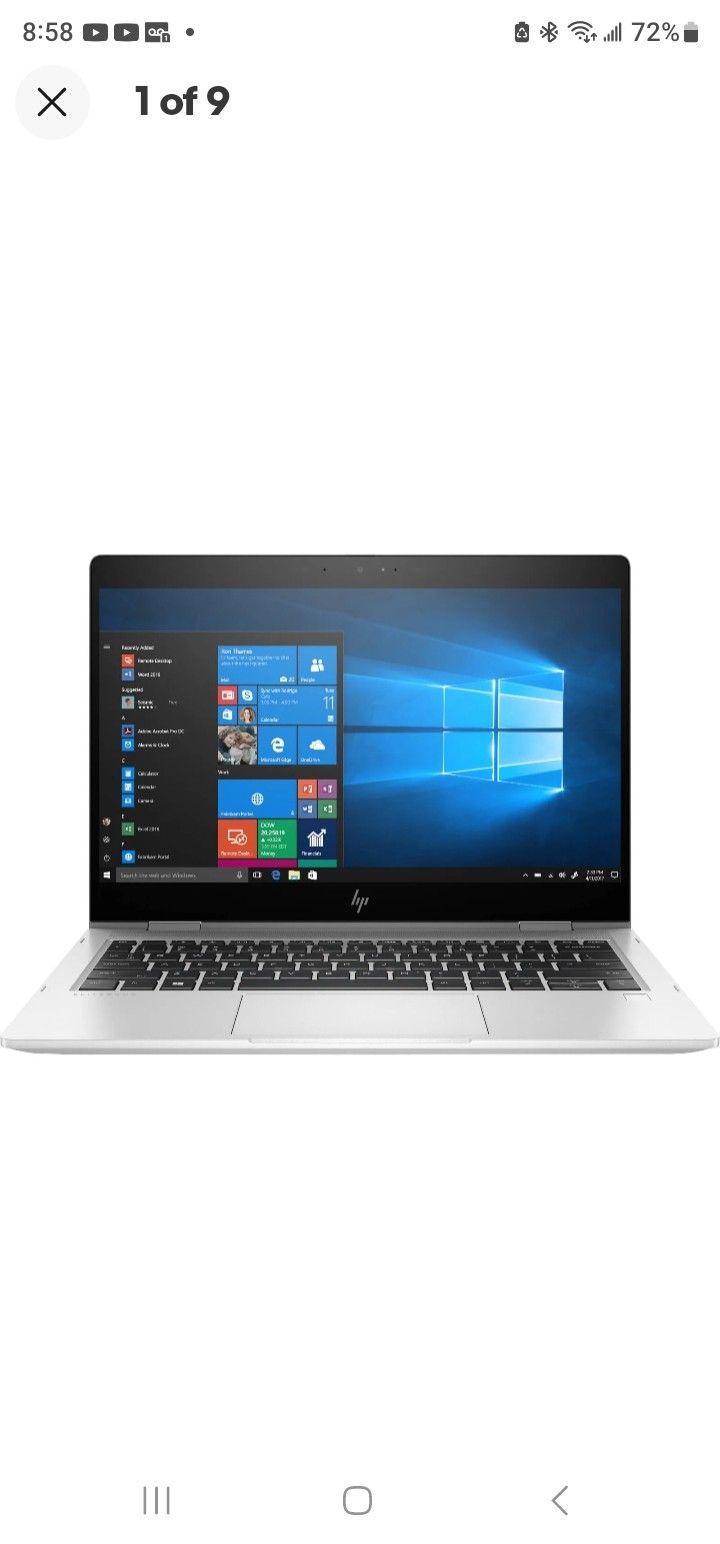 HP EliteBook x360 830 G5 13.3" FHD 2-in-1 Multi-Touch
LED Display, Intel Core i5-8350U 1.70GHz,16GB DDR4, 512GB NVMe M.2 SSD ,Windows 11,new
Wh
