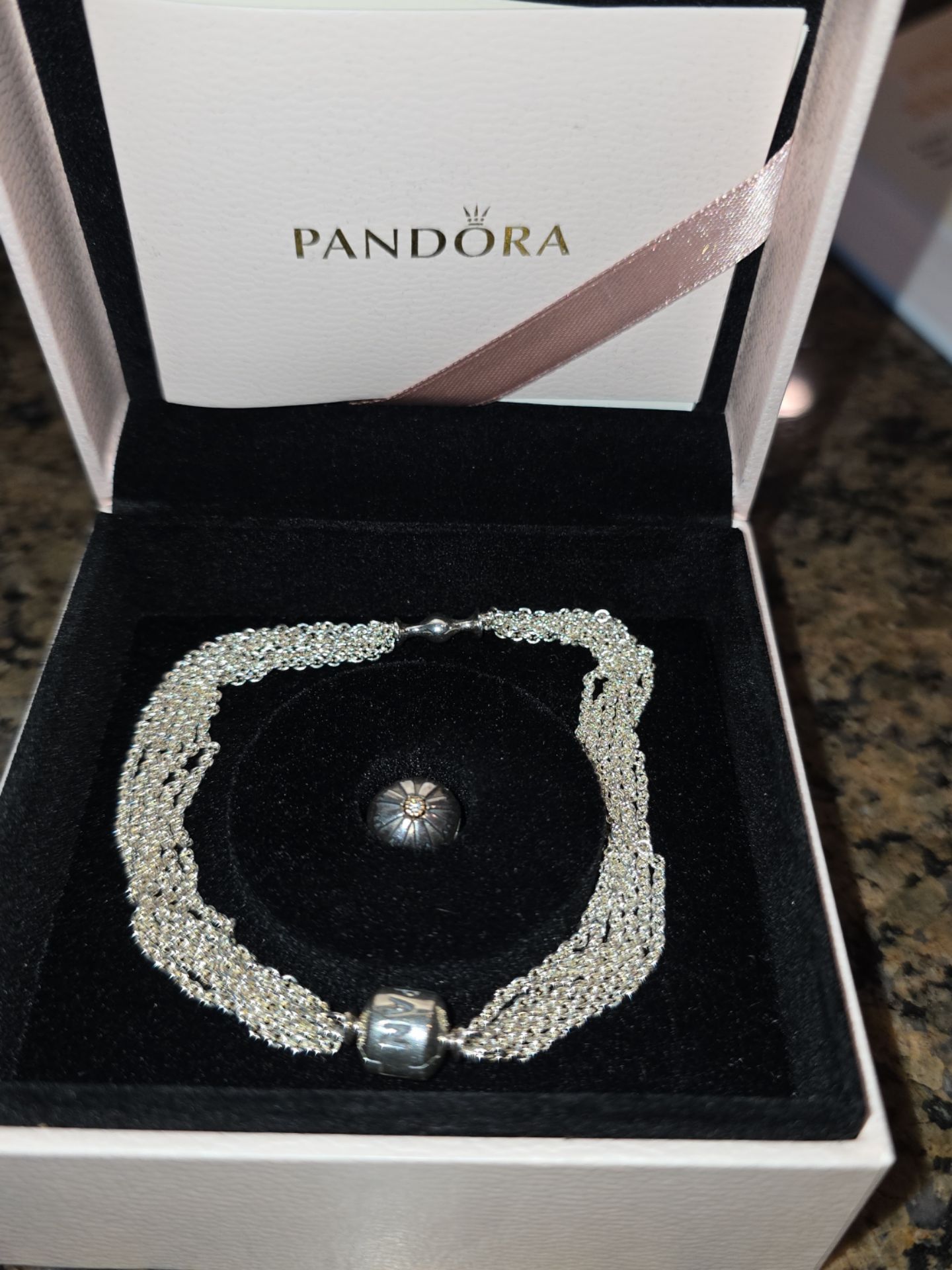 Pandora silver bracelet with clasp