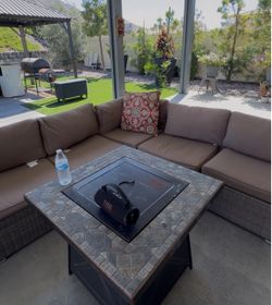 Patio couch set