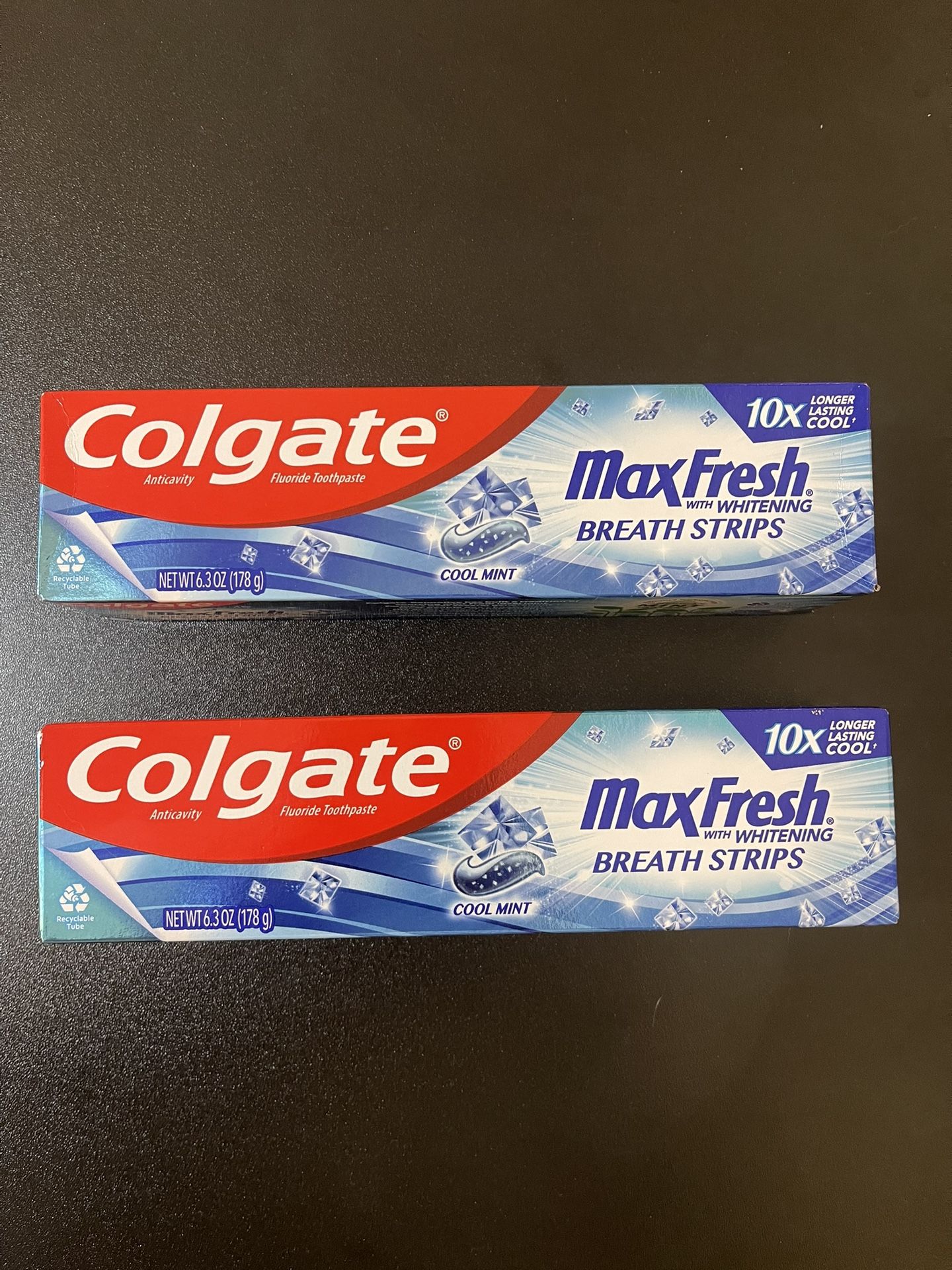 2pack Colgate MaxFresh Cool Mint Toothpaste, 6.3 oz