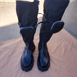 Black Women Boots Size 9