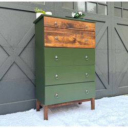 MCM Refinished Tall Dresser
