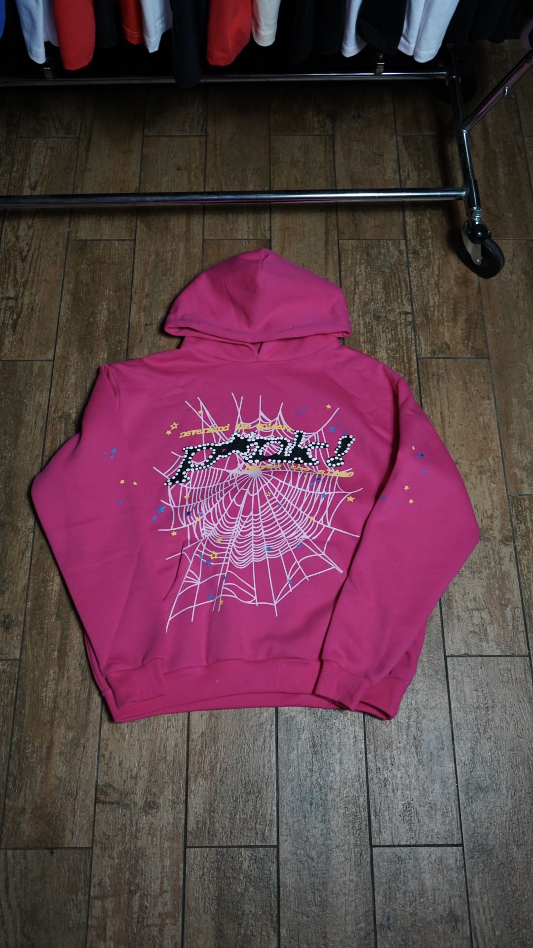 Sp5der Pink Hoodie