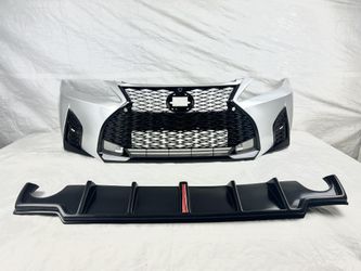 Front Bumper Kit Replacement 21 Style For Lexus Is 250/350 06-12 Painted Silver W/Rear Diffuser 