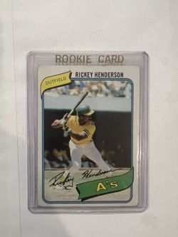 Rickey Henderson 1980 Topps #482 ROOKIE Card Centered