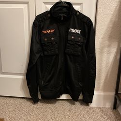 Vintage Coogi “Australia Airforce” AIF16 Bomber Jacket (Full Zip Up)