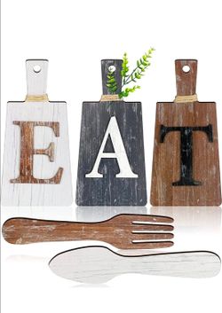 Farmhouse EAT Kitchen Wall Decor Set