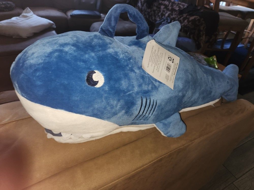 Shark Or Dinosaur Pillow, Sleeping Bag And Face Mask Set, New