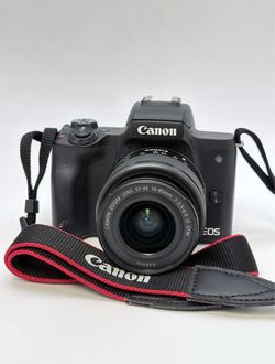 Canon EOS M50 24.1MP 4K Mirrorless Camera 2680C011 w/ 15-45mm Lens Black