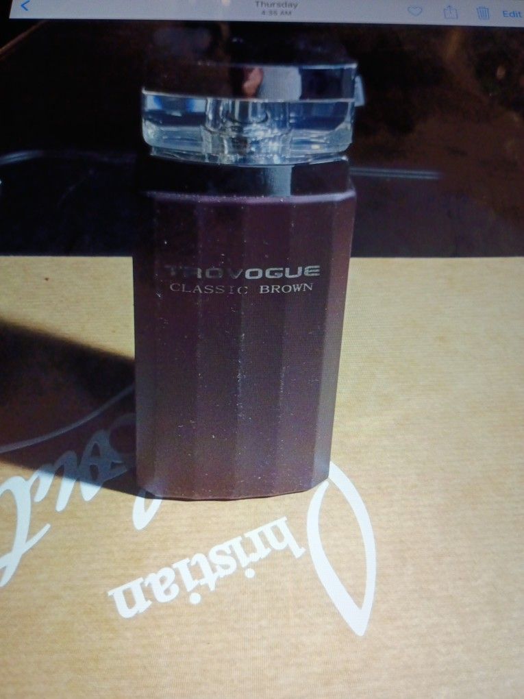 TROVOGUE CLASSIC BROWN EAU DE TOILETTE VAPORISATUER. NATURAL SPRAY 3.4 FL OZ
