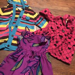 12 Months Clothing Bundle ; Includes Sweaters , Dress , Skirts 