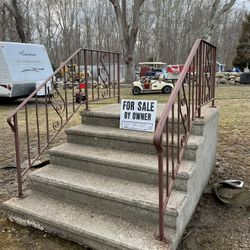 Concrete Stairs No Rails