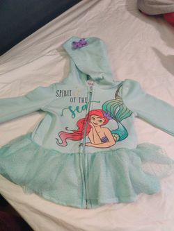 Little Mermaid Hooded Sweatshirt 3T