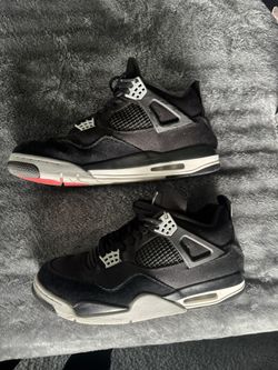 Jordan 4 Black Canvas