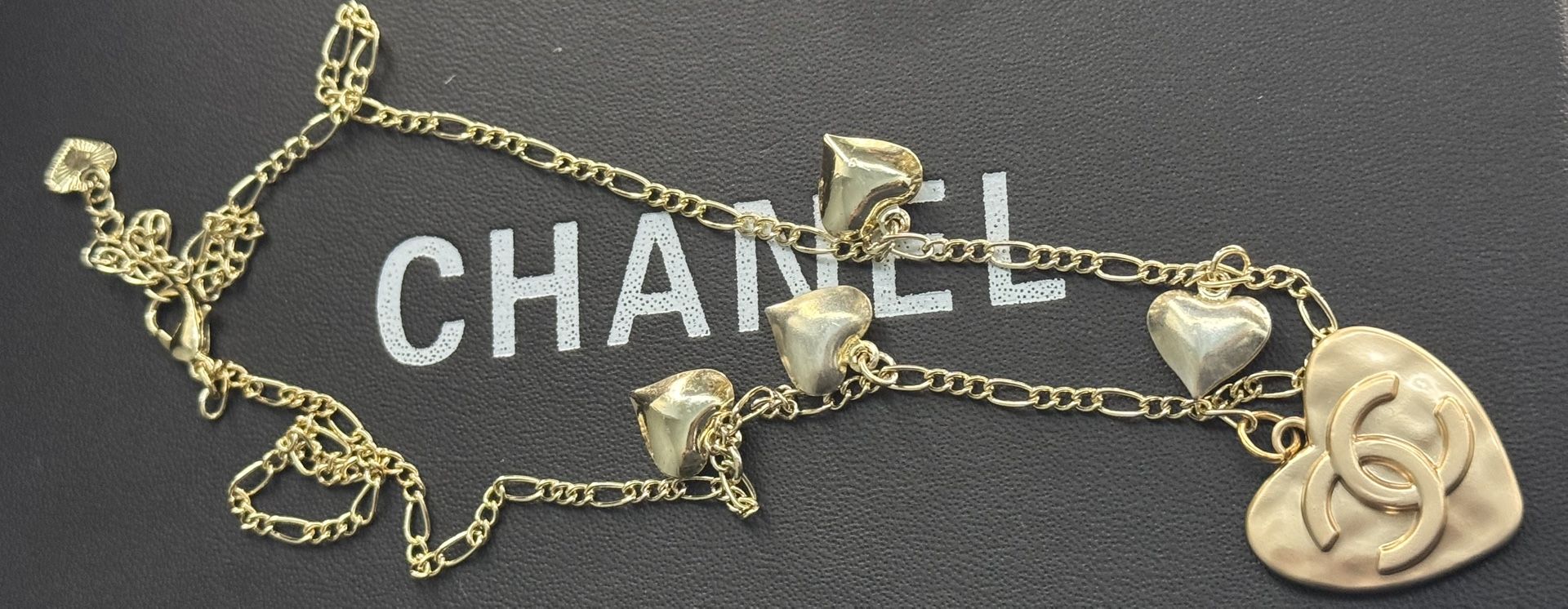 CC Upcycled Necklace/ 14k Gold Plated Chain