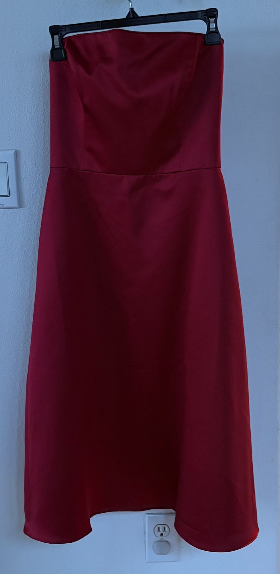 BURGUNDY FORMAL COCKTAIL DRESS SZ SMALL