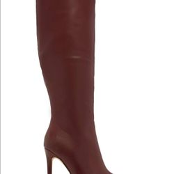 Wine Color Miss Lola Boots New 