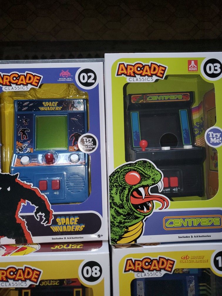 Mini Arcades, 12 In Total, Watch For Other Arcade Listings