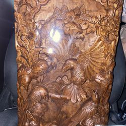 Hand Carved Wooden Sculpture 