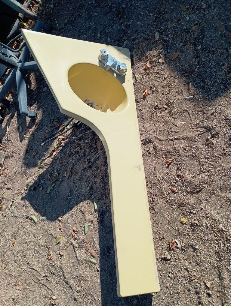 Vintage 1970s RV Trailer Bathroom Sink