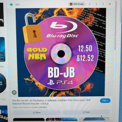 PS4 GoldHen Blu-Ray Disc