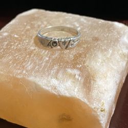 Sterling Silver Love Ring 