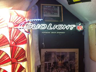 Bud light neon sign
