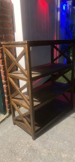 Solid wood shelf