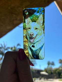 Hand Made and Designed Dog Keychain