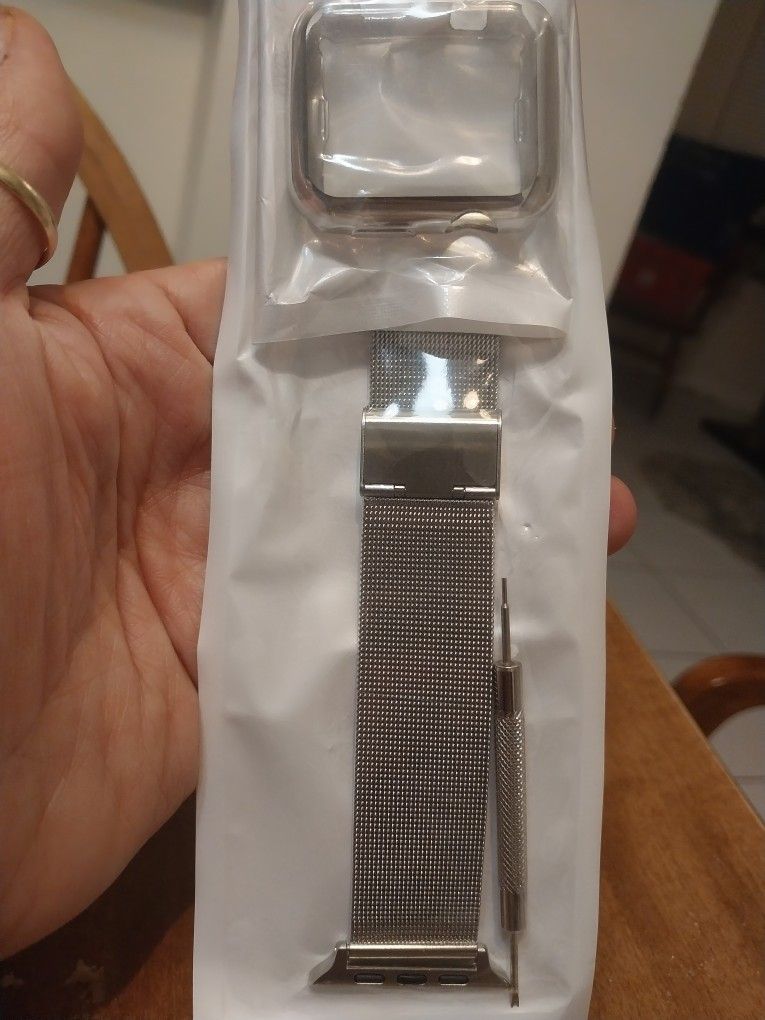 ####silver "Gun-metal " Watch Band For Apple Watch #####