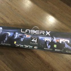 NEW SET OF 4 LASER X GAMING BLASTERS GUNS 200’ RANGE KIDS TOYS - GREAT GIFT!