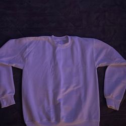 White Hanes Crewneck