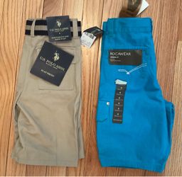 2 New boys shorts-size 6-$15 Firm,No Holds