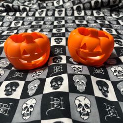 Bath & Body Works Halloween Pumpkin Jack o Lantern Light Up Soap Holders
