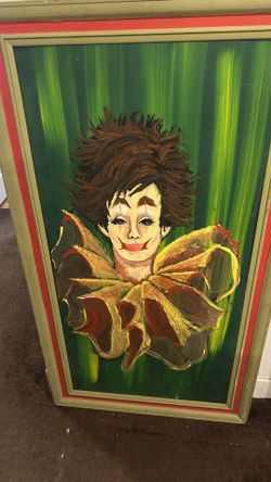 Hand Painted Clown Art