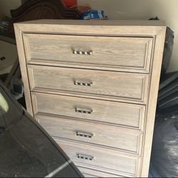 Brand New Grey Wood Dresser.