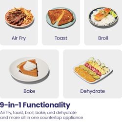 Multifunctional Countertop Oven And A Toaster 