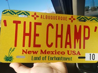 Custom reflective license plates