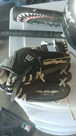 Kids Wilson baseball glove.