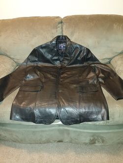 US POLO ASSN Leather Blazer