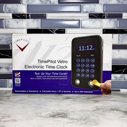TimePilot Vetro Electronic Time Clock with Software - Sealed