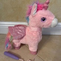 Walking Unicorn Plush Toy