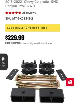 Lift kit 2015-2022 Colorado or canyon