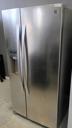 33"W stainless side by side cooling and freezing with warranty
