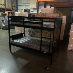 Twin over twin bunk bed. White or espresso. Assembly required. Assembly not included. Taxes included. Free delivery.  Bunk Bed only without Assembly-$