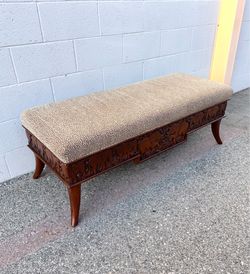 Sam Moore Carved Elephant Bench⚡️