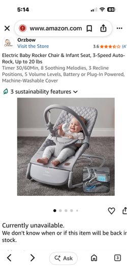 Electric Baby Rocker Chair