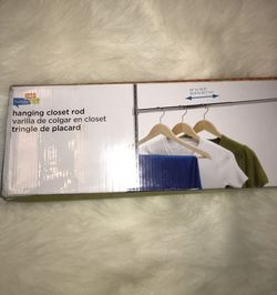 Adjustable Hanging closet rod - new