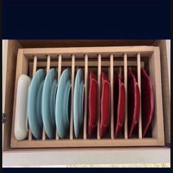 Organisores De Madera Para Los Platos Nunca Usados $30 El Par 